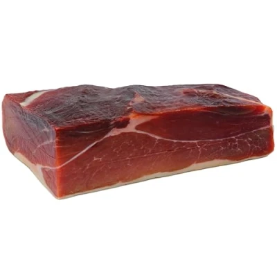 Abbildung von Hymor Superham Serrano Schinken am Stück 1x ca. 1kg Spanischer Jamon ohne Knochen, polierter luftgetrockneter Schinken, lange Reifung mit weniger Salz für mehr Geschmack