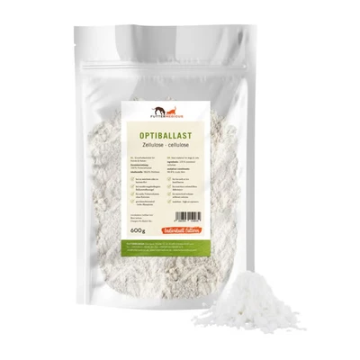 Abbildung von Futtermedicus Optiballast Zellulose Doppelpack 2 x 600 g Ergänzungsfuttermittel für Hunde und Katzen Aus Buchenholz gewonnen Gut bei weichem zu hartem KOT geeignet