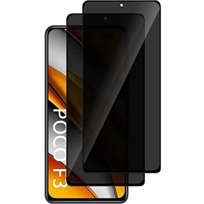 Abbildung von Hkess 2 Stück Sichtschutz für Xiaomi Poco F3 / Redmi K40 Anti Spy Sichtschutzfolie 9H Härte, Spähen Privatsphäre Schutzfolie, Glas Folie Blickschutzfolie, Kratzer Displayschutzfolie