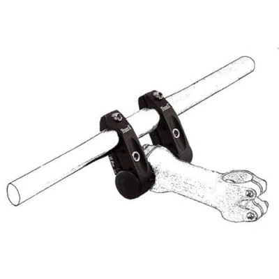 Abbildung von TranzX Doppelklemm Adapter, black, Einheitsgröße