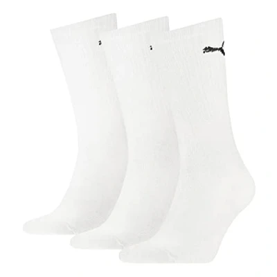 Abbildung von PUMA 6 Paar Unisex Crew Socks Socken Sportsocken MIT FROTTEESOHLE (White, 35 38)