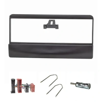 Abbildung von tomzz Audio 2415 001 Radioblende Set kompatibel mit Ford Escort Focus Fiesta Scorpio Transit Mazda 121 schwarz Radioadapter ISO Antennenadapter DIN Entriegelungsbügel