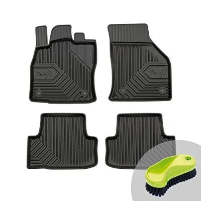 Abbildung von FROGUM No.77 Gummimatten Ganzjahresset von Auto Fußmatten Autofussmatten für Skoda Karoq ab 2017 Langlebiges TPE Material
