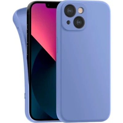 Abbildung von MyGadget Hülle Kompatibel mit iPhone 13 Mini robuste Silikon Schutzhülle TPU Case Slim Silikonhülle Back Cover Kratzfest Handyhülle Matt Blau