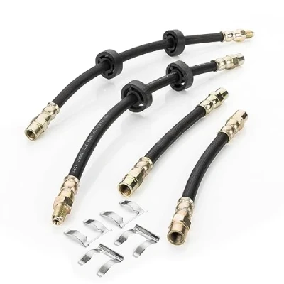Abbildung von LST 4x Bremsschlauch Set vorne hinten + Halteklammer f II 1G I 1L