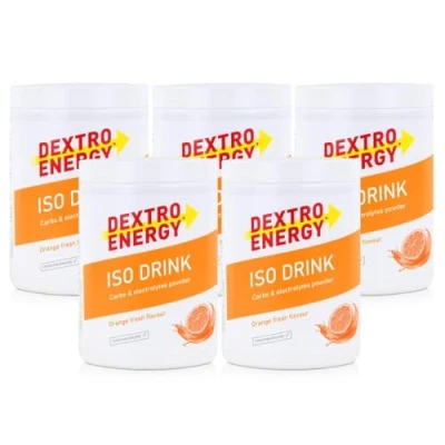 Abbildung von Isotonisches Getränkepulver von Dextro Energy Iso Fast Orange Fresh 440g (5er Pack)