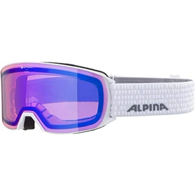 Abbildung von Alpina Nakiska QHM Skibrille, Damen, Größe: One Size, White