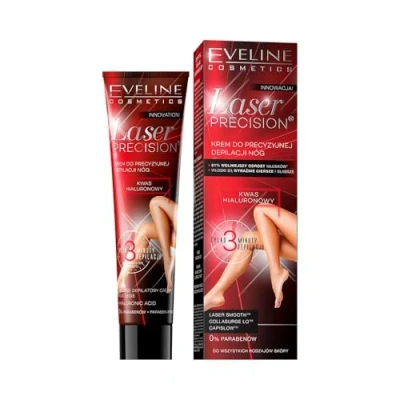 Abbildung von Eveline Cosmetics Laser Precision Enthaarungscreme für Beine 125ml Erreichen Sie glatte und seidige Haut mit fortschrittlicher Smooth Technologie