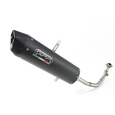 Abbildung von Auspuff Marke GPR Kompatibel mit Yama X Max 125 2006/16 Komplette Racing Furore Schwarz