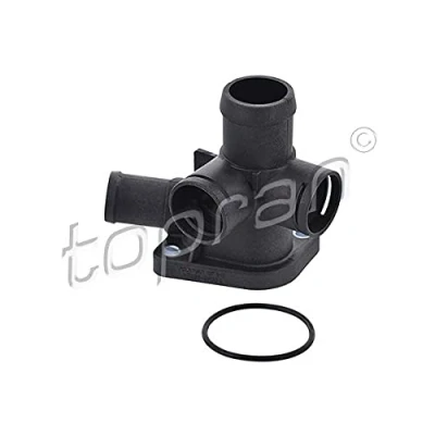 Abbildung von TOPRAN 107 948 Flansch Kunststoff Zylinderkopf, stirnseitig, getriebeseitig mit Dichtring VOLKSWAGEN: Passat B3/B4 Variant, GOLF 3