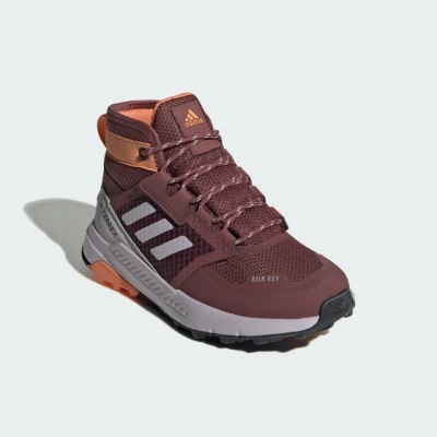 Abbildung von Adidas Terrex Trailmaker MID RAIN.RDY Hiking Shoes Unisex Hikingschuh für Kinder, Größe: 40, Quiet crimson/silver dawn/amber tint Kunststoff/textil