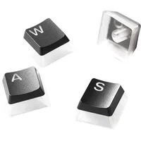 Abbildung von SteelSeries PrismCaps Double Shot Tastenset mit „Pudding“ Optik Kompatibilität allen gängigen mechanischen Tastaturen MX Stößel Schwarz (Deutsches Tastaturlayout)