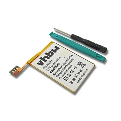 Abbildung von vhbw Li Polymer Akku 1000mAh (3.7V) kompatibel mit MP3 Player, Video Apple IPod Touch 5G, 5th Generation, A1421, A1509 Ersatz für 616 0621, LIS1495APPCC