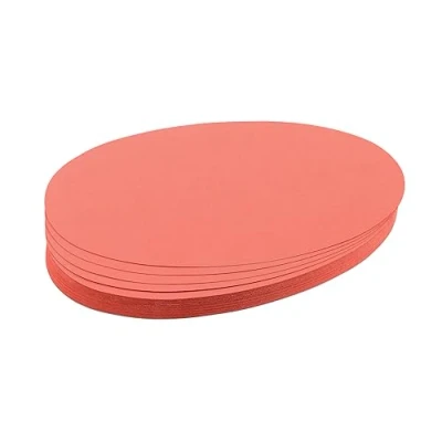 Abbildung von FRANKEN Moderationskarten Oval, 190 x 110 mm, 500 Stück, rot, UMZ 1119 07