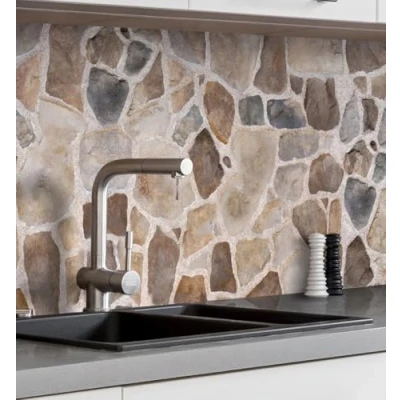 Abbildung von MyMaxxi Dekorationsfolie Küchenrückwand Mauer Natursteine selbstklebend Spritzschutz Folie