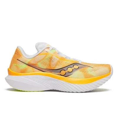 Abbildung von Saucony Kinvara 15 Laufschuh Straße, Damen, Größe: 37.5, Peel/white Schuhe