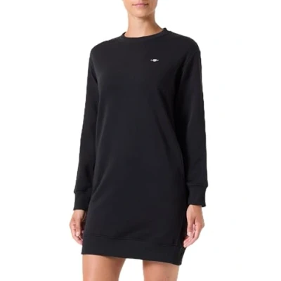 Abbildung von GANT Shield Cneck Dress Freizeitkleid, Damen, Größe: Small, Black