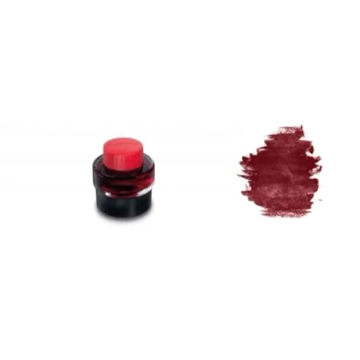Abbildung von LAMY T 51 Tinte 828 Tintenfass in der Farbe Rot mit Restsammelbecken 30 ml Inhalt