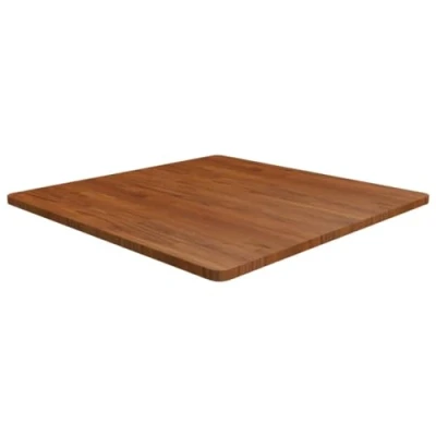 Abbildung von vidaXL Tischplatte Quadratisch Massivholzplatte Eichenplatte Holzplatte Platte Ersatztischplatte Dunkelbraun 90x90x2,5cm Eiche Behandelt
