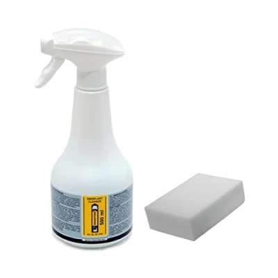 Abbildung von Innotec Innoplast Cleaner Flugrostentferner entfernt Flugrost, Nikotin, Fett, Schmutz 500ml mit Reinigungsschwamm Silikonfrei für Lackierereien und Karosseriewerkstätten