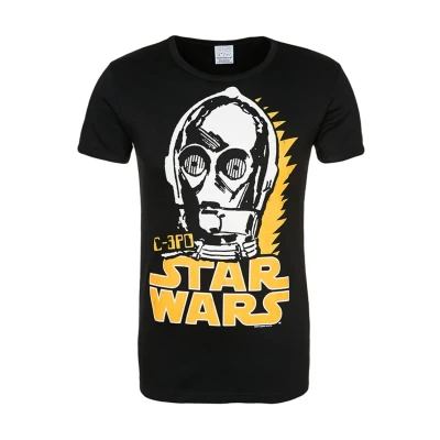 Abbildung von Logoshirt STAR WARS Tshirt print, Herren, Größe: Small, Black