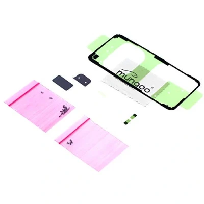 Abbildung von Klebefilm Set für Samsung Original Galaxy S20 Plus (G985F) 5G (G986B) Dichtung Kleber Adhesive mit mungoo Displayputztuch