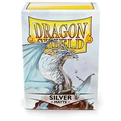 Abbildung von Arcane Tinmen Spiel, Dragon Shield Matte Silver (100 Stück)