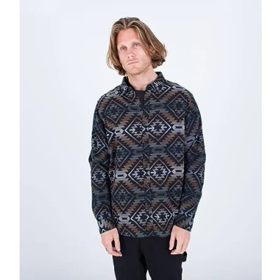 Abbildung von Hurley Herren Portland Bio Flanell Ss Hemd, brüniert, XL