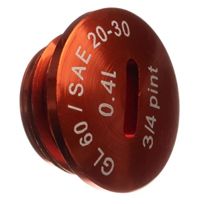 Abbildung von Verschlußschraube Alu orange Öleinfüllöffnung S51, S53, SR50, KR51/2