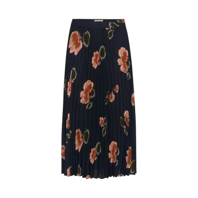 Abbildung von Part Two Faltenrock, Damen, Größe: 38, Dark navy blurred flower
