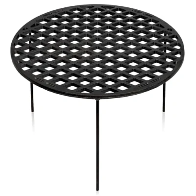 Abbildung von BBQ Toro Gusseisen Grillrost Ø 54 cm mit 3 Beinen rund Dutch Oven Untersetzer, Grill Zubehör Dreibein, Grillgitter, Gussrost, Topfständer, Gitterrost, Feuergitter, Grillplatte, Gusseisenrost