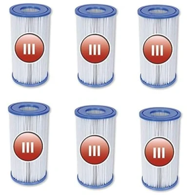 Abbildung von Bestway 58012P Filterkartusche Gr.III / Intex Gr. A, 6 er Pack