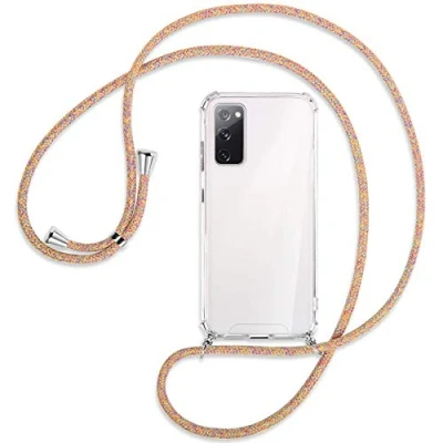 Abbildung von mtb more energy® Handykette kompatibel mit Samsung Galaxy S20 FE (SM G780, 6.5&#039;&#039;) Rainbow Smartphone Hülle zum Umhängen Anti Shock Full TPU Case