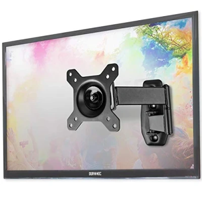 Abbildung von Duronic TV Wandhalterung, (TVB1120 Fernseher bis 32&quot; Zoll, 18 kg Belastbarkeit, VESA 100 x 100, 75 75, Neigbar schwenkbar drehbar Halterung, Plasma LED OLED LCD Fernsehhalterung, Monitor Curved)