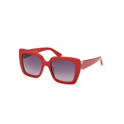Abbildung von Guess Damen GU7889 69B Gläser SONNENBRILLEN Acetat Bordeaux Rauch Quadratisch Normal Schattiert