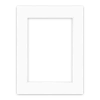 Abbildung von nielsen Conservation Passepartout Karton 2,2 mm Außenformat 30x40 cm für Bildformat 20,5x29,5 (auch DIN A4) Reinweiß (hellweiß) Glatte Oberfläche