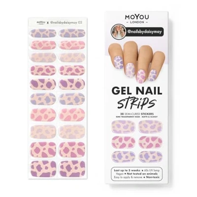 Abbildung von MOYOU LONDON Halbgehärtete UV Gel Strips 20 Stück Nagelfolien Härtend für Maniküre in Salonqualität nailsbydaisymay 03
