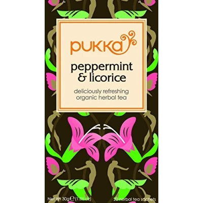 Abbildung von (4er BUNDLE) Pfefferminz &amp; Süßholz, bio Pukka Tee
