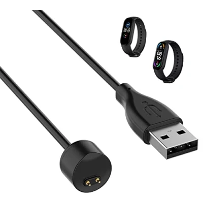 Abbildung von Ladegerät kompatibel mit Xiaomi Mi Band 7 / 6 5 USB Kabel 50cm Ladekabel Ersatz für Ladeadapter Ladestation Aufladekabel Adapter PHONILLICO
