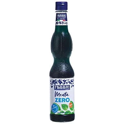 Abbildung von Fabbri 1905 Menta Zero Sirup zuckerfrei. zum mixen in Getränken, als Topping auf Eis oder backen und kochen. Inhalt: 560ml