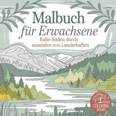 Abbildung von Malbuch für Erwachsene 50 Landschaften zum Ausmalen und Entspannen
