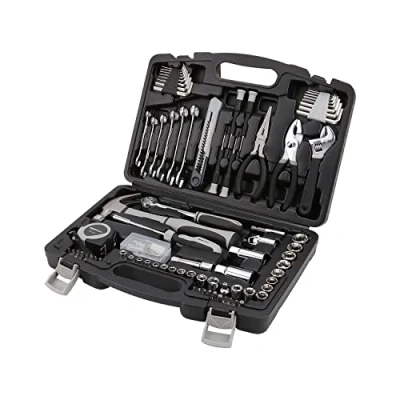 Abbildung von Amazon Basics Allgemeines Handwerkzeug Set für den Haushalt, 131 teilig