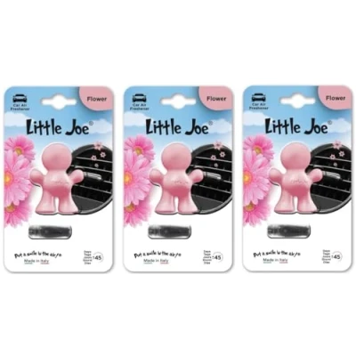 Abbildung von 3er Pack Little Joe Lufterfrischer fürs Auto zur Montage an jedem Lüftungsgitter +/ 45 Tage Frische im (Flower/rose)