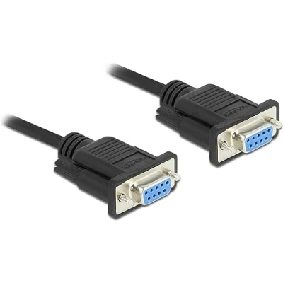 Abbildung von Delock Seriell Kabel RS 232 Sub D9 Buchse zu Nullmodem 0,5 m
