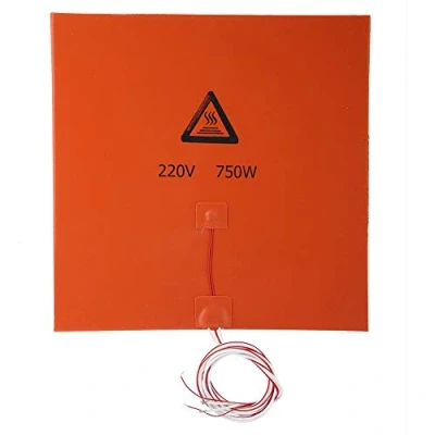 Abbildung von VBESTLIFE 3D Drucker Teile Heizkissen,Silikon Heiß Beheizte Bett Heizkissen,Orange(220v 750w 300 * 300mm)