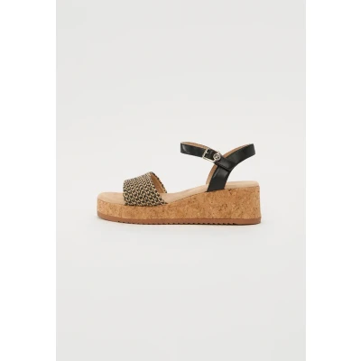Abbildung von TOM Tailor Keilsandalette blacknature, Damen, Größe: 40, Black nature Schuhe