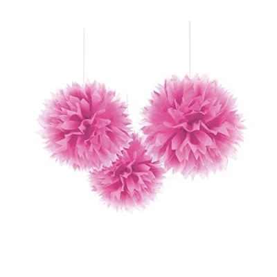 Abbildung von Pompom Pink 3 Stück