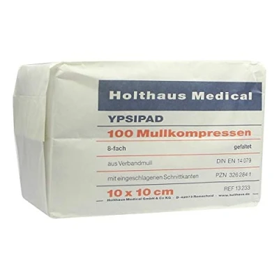 Abbildung von Mullkompressen Ypsipad 10x10 cm unsteril 8fach