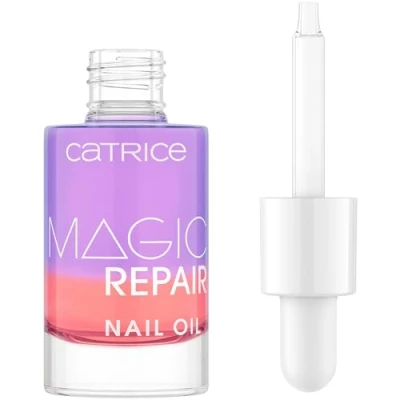 Abbildung von Catrice Magic Repair Nail Oil, Nagelöl, mehrfarbig, 2 Farben, pflegend, mit Ölen, Vitaminen, reparierend, transluzent, ohne Aceton, vegan, Mikroplastik Partikel frei (8ml)