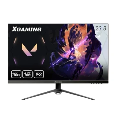 Abbildung von XGaming 23.8 Zoll Monitor,165Hz Full HD Monitor, IPS,1920x1080,1ms MPRT,100% sRGB,91% DCI P3,FreeSync, HDR,HDMI und DP kompatibel mit 120/144 Hz für PS5,VESA,Eye Care,LED Linght